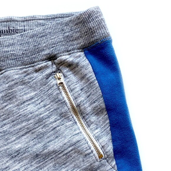 Abercrombie Kids Girls Joggers Size 13/14 Gray Blue White Colorblock Sweatpants - Picture 5 of 10
